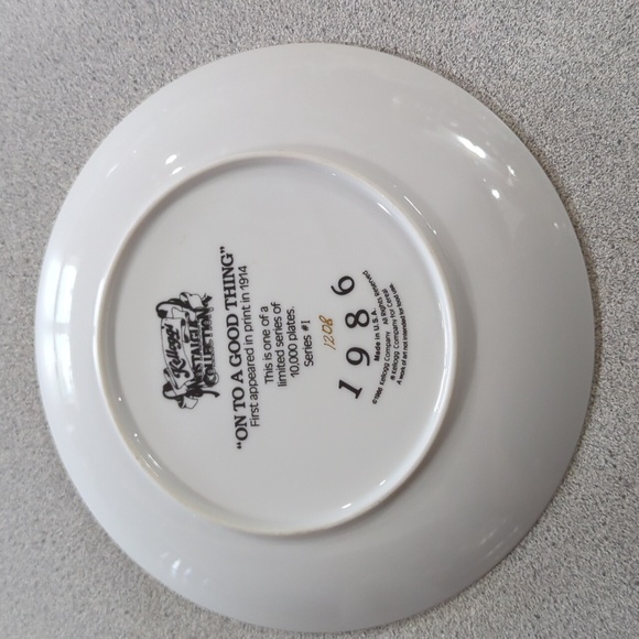 1986 Kellogg's on to a good thing plate series 1 # 1208 - Picture 2 of 2